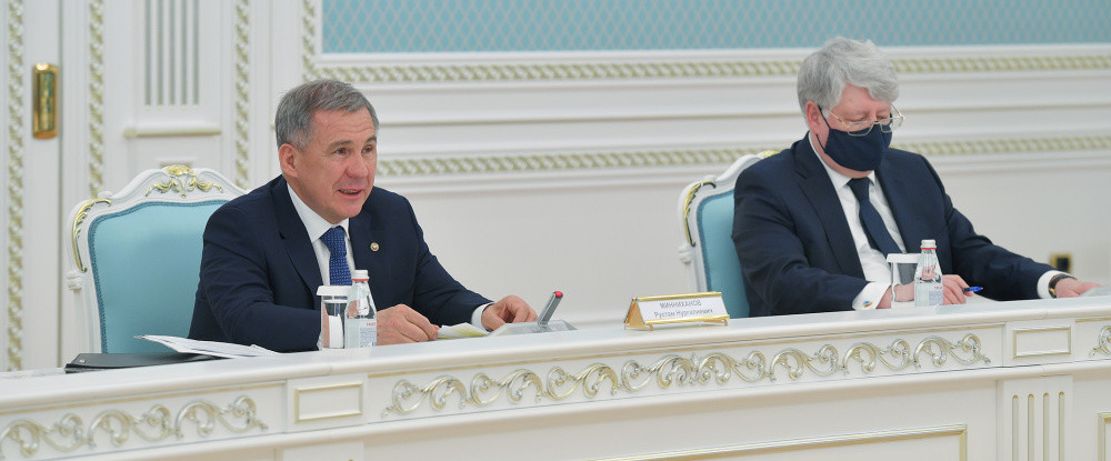Тоқаев Татарстан Президенті Рустам Миннихановпен кездесті 